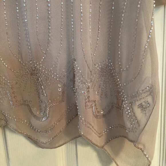 RW&Co. Sheer Beaded Top - NWOT - Picture 3 of 7